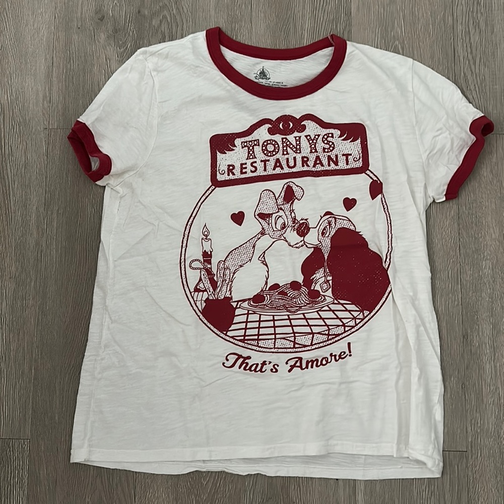 Disney Tony’s Restaurant tshirt Lady and the Tramp size Large